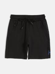 Sweet Dreams Boys Black Solid Lounge Shorts