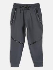 Sweet Dreams Boys Charcoal Grey Solid Joggers