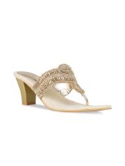 Rocia Women Gold-Toned Solid Sandals