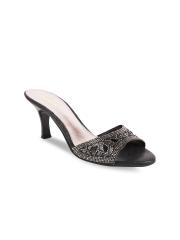 Rocia Women Black Embellished Stilettos