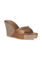 Rocia Women Copper-Toned Embellished Wedges