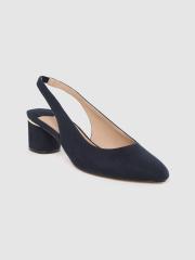 DOROTHY PERKINS Women Navy Blue Wide Fit Solid Pumps