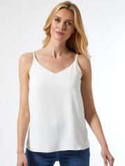 DOROTHY PERKINS Women White Solid Top