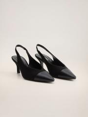 MANGO Women Black Solid Pumps