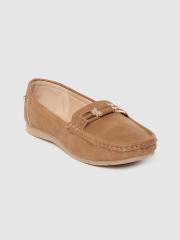 Carlton London Women Brown Solid Loafers