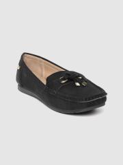 Carlton London Women Black Solid Loafers