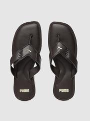 Puma Men Coffee Brown Caper V2 Solid Thong Flip-Flops