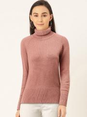 Madame Women Pink Solid Pullover