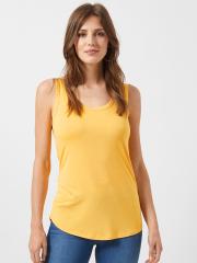 DOROTHY PERKINS Women Mustard Yellow Solid Top