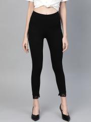 DOROTHY PERKINS Women Black Solid Cropped Leggings