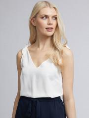 DOROTHY PERKINS Women White Solid Top