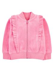 mothercare Girls Pink Solid Bomber Jacket