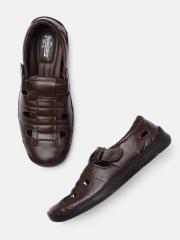 Roadster Men Brown Shoe-Style Sandals