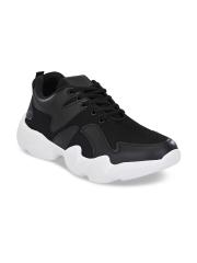 Mactree Men Black Mesh Walking Shoes