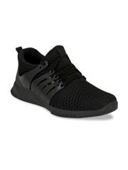 Mactree Men Black Mesh Walking Shoes