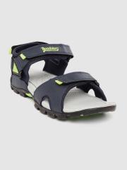 Roadster Men Navy Blue Solid Sports Sandals