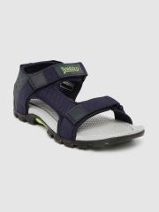 Roadster Men Navy Blue Solid Sports Sandals