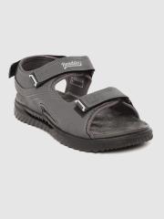 Roadster Men Grey Solid Sports Sandals