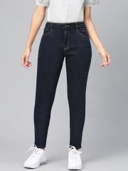 DOROTHY PERKINS Women Navy Blue Skinny Fit Mid-Rise Clean Look Stretchable Jeans