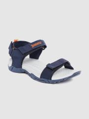 Roadster Men Navy Solid Sports Sandals