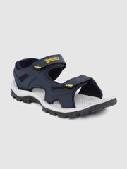 Roadster Men Navy Blue Solid Sports Sandals