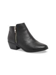 Call It Spring Women Black Solid Flat Boots