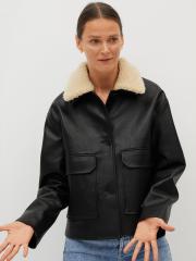 MANGO Women Black Solid Tailored Jacket