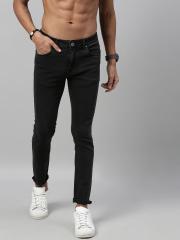 Roadster Men Black Skinny Fit Mid-Rise Clean Look Stretchable Jeans