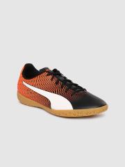 Puma Boys Orange Synthetic Football Shoes