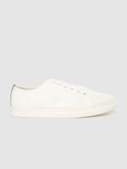 WROGN Men Off-White Solid Sneakers