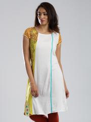 IMARA White Printed Kurta