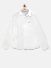 Pepe Jeans Boys White Casual Shirt