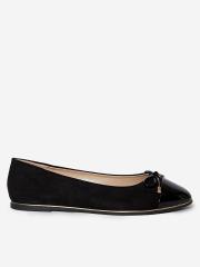 DOROTHY PERKINS Women Black Solid Ballerinas with Bow Detail