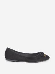 DOROTHY PERKINS Women Black Solid Ballerinas with Bow Detail