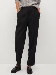 MANGO Women Black Trousers