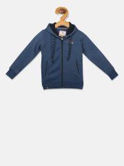 Monte Carlo Boys Navy Blue Solid Sweatshirt