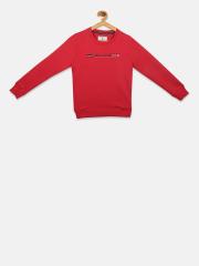 Monte Carlo Boys Red Printed Sweatshirt