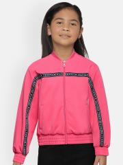 Tommy Hilfiger Girls Pink Printed Sweatshirt