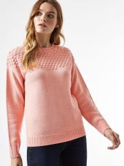 DOROTHY PERKINS Women Pink Solid Pullover Sweater