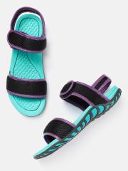 The Roadster Lifestyle Co Women Black Solid Sports Sandals