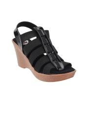 Catwalk Women Black Solid Wedges