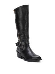 Bruno Manetti Women Black Solid Heeled Boots