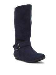 Bruno Manetti Women Navy Blue Flat Boots