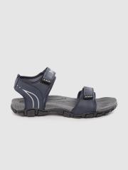 Roadster Men Navy Blue Solid Sports Sandals