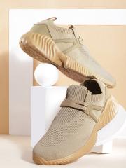 WROGN Men Beige Solid Sneakers