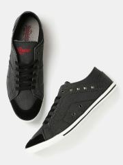 Roadster Men Charcoal Grey Sneakers