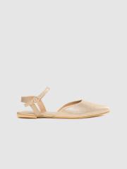 DressBerry Women Gold-Toned Solid Mules