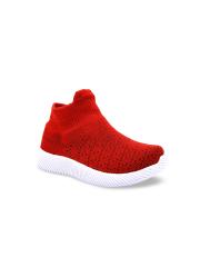 Jazzy Juniors Boys Red Slip-On Sneakers