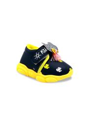 Jazzy Juniors Girls Navy Blue Printed Sneakers