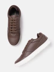 Roadster Men Coffee Brown Solid Sneakers